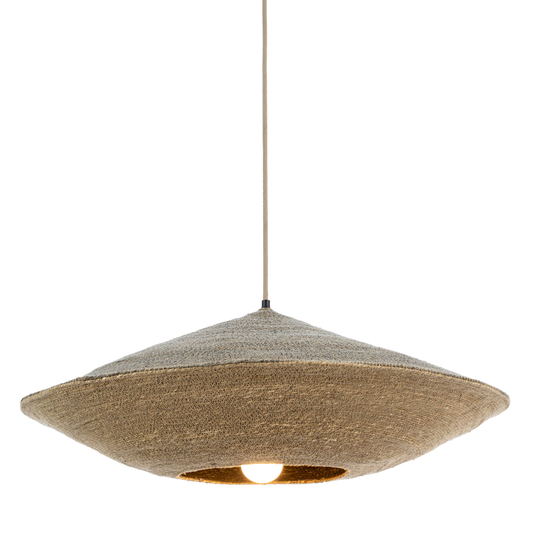 Nest Pendant L, Green/Natural