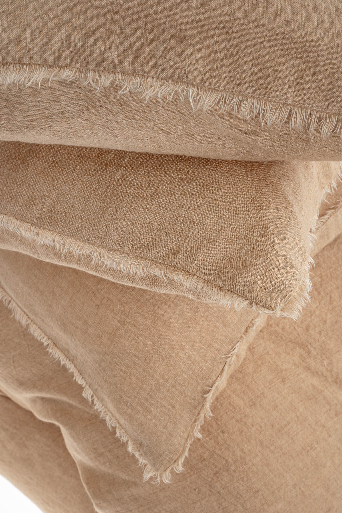 Lina Linen King Duvet Set Terracotta