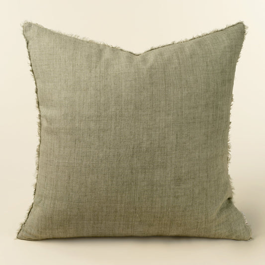 24x24 Lina Linen Pillow Driftwood