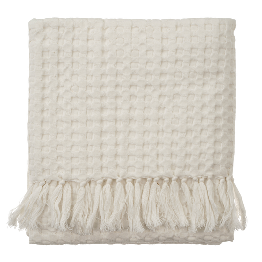 Honeycomb Bath Towel, Off White