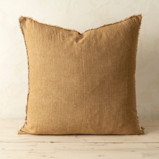 24x24 Lina Linen Pillow Tawny