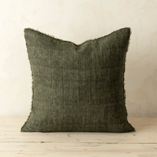 20x20 Lina Linen Pillow Avocado