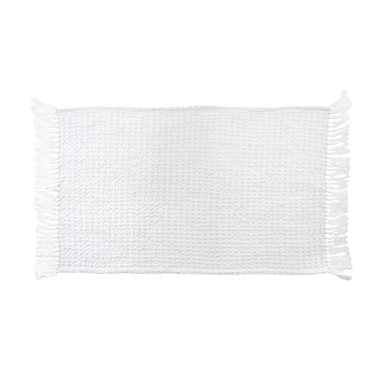 Waffle Bath Towel, White