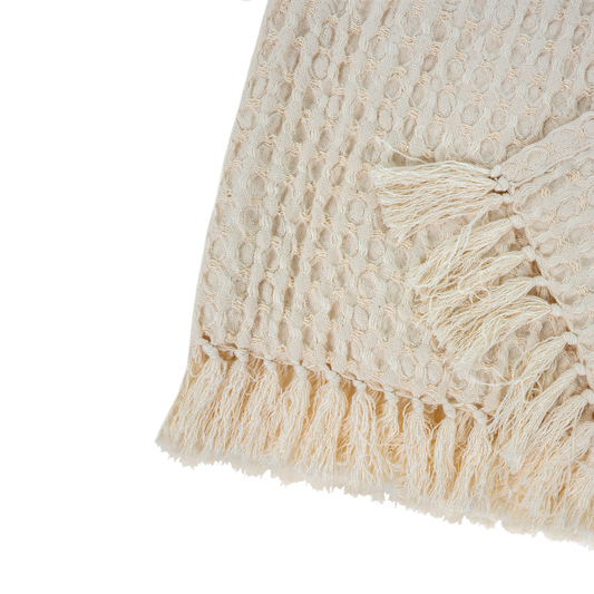 Waffle Bath Towel, Natural