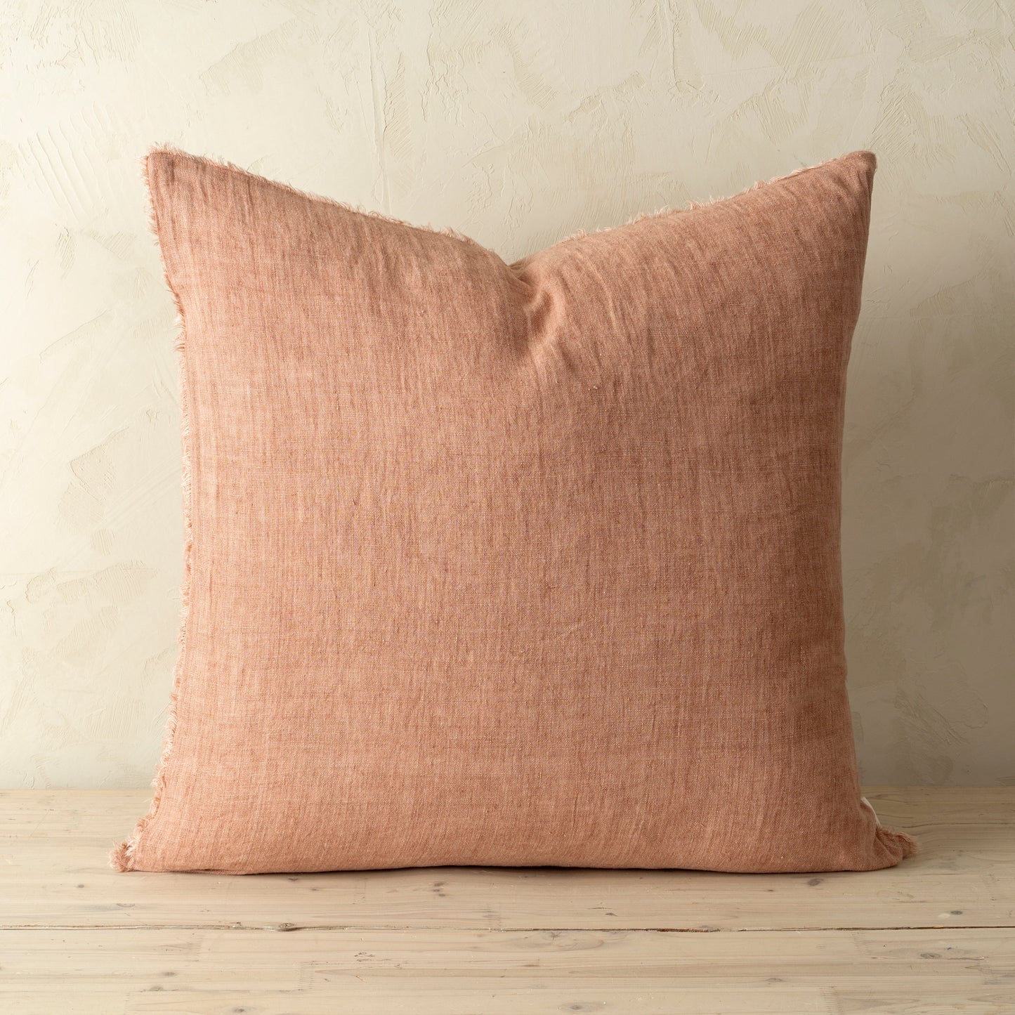 24x24 Lina Linen Pillow Redwood
