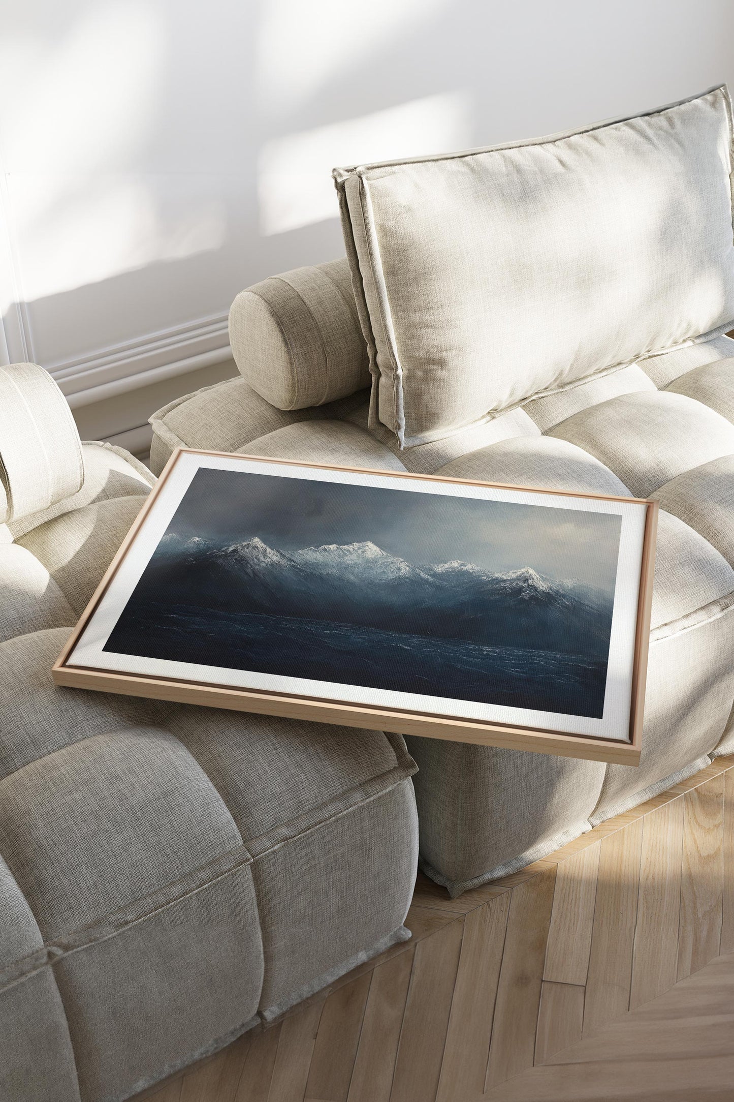 BEYOND THE RIDGE, Artwork on stretched canvas