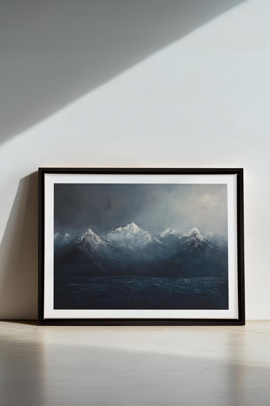 BEYOND THE RIDGE, Artwork on stretched canvas