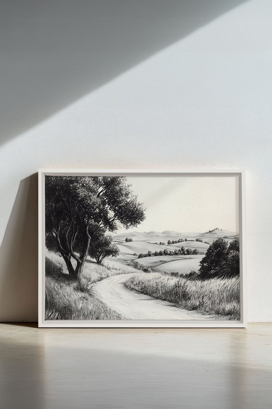 DOUCEUR DES COLLINES, Artwork on stretched canvas