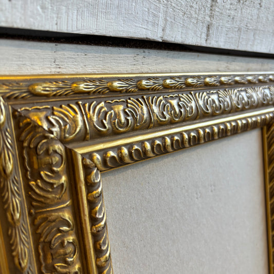 Vintage Gold Ornate Frame w/ No Art + No Glass - SM