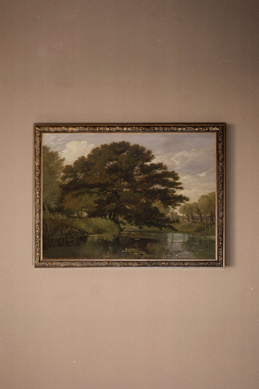 UNDER THE ANCIENT TREE, VINTAGE BRONZE FRAME