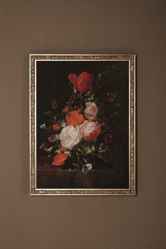 BOUQUET BAROQUE, VINTAGE SILVER FRAME