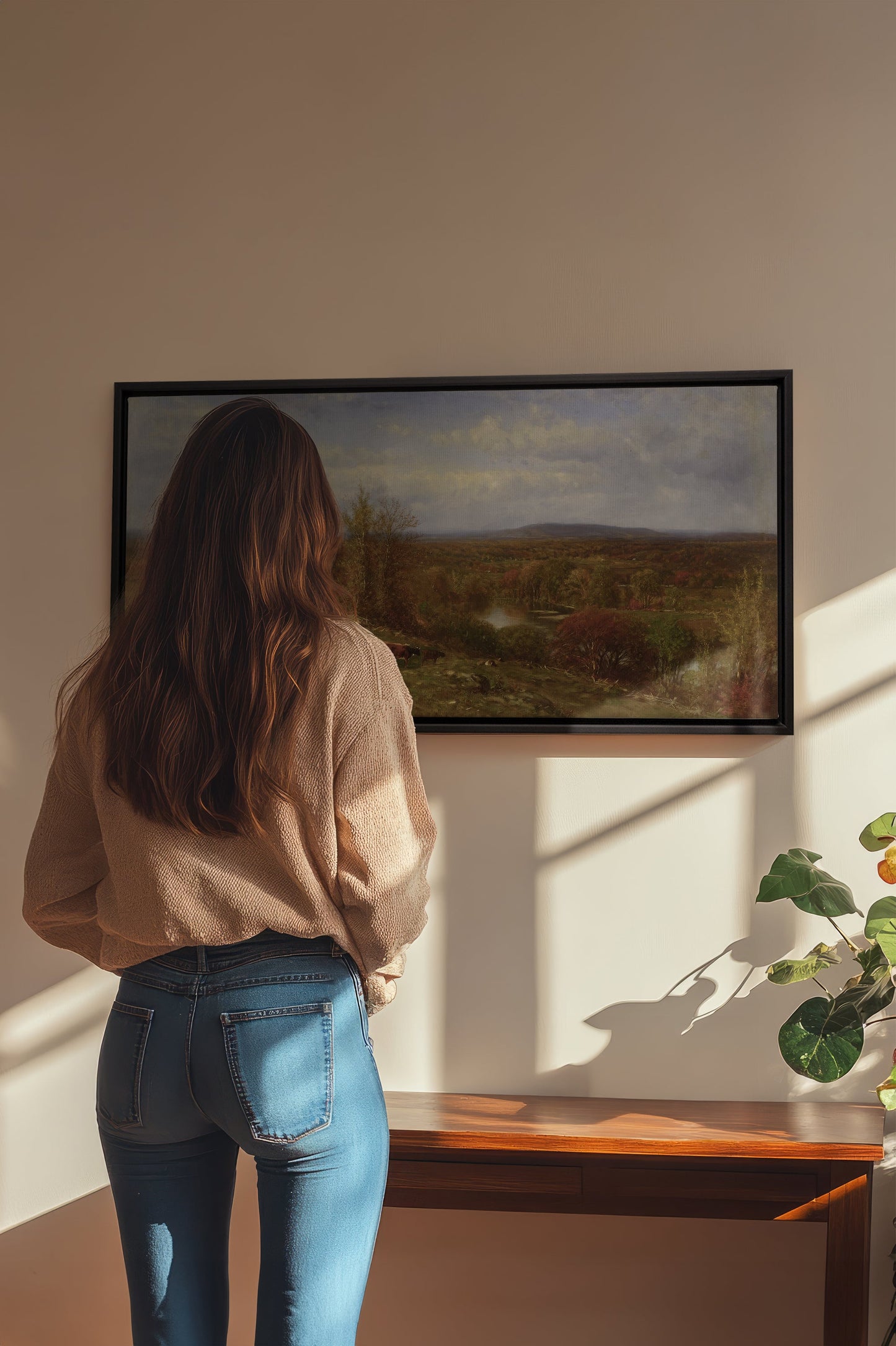 COUNTRYSIDE GLOW, Artwork on stretched canvas