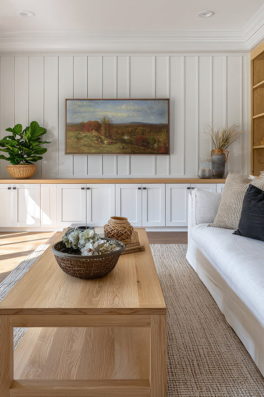 COUNTRYSIDE GLOW, Artwork on stretched canvas