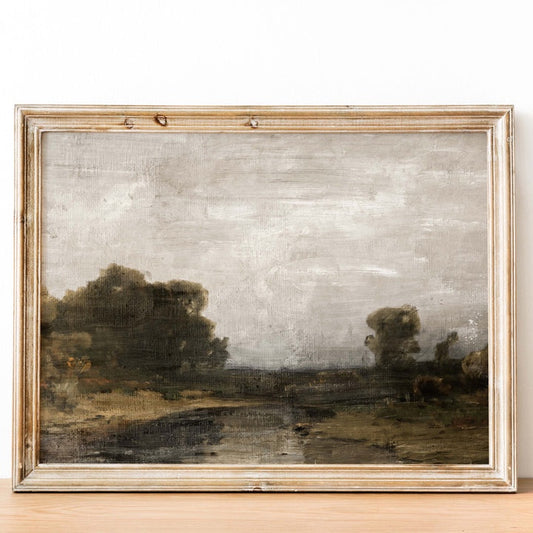 Vintage Print - Gray Skys