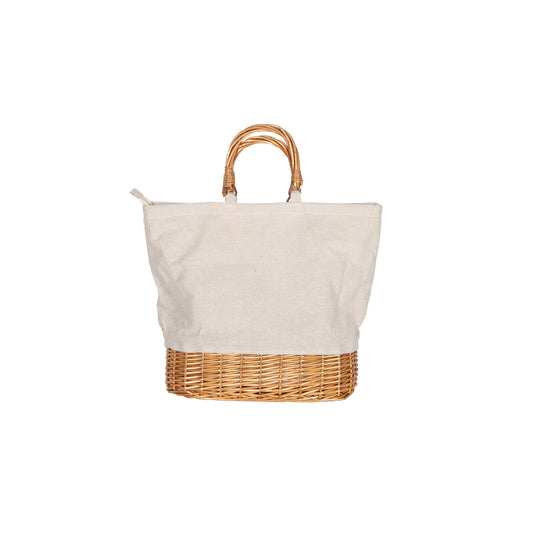 Picnic Bag - Woven Willow Base & Handles
