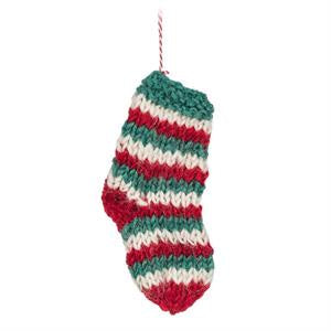 Striped Stocking Ornament