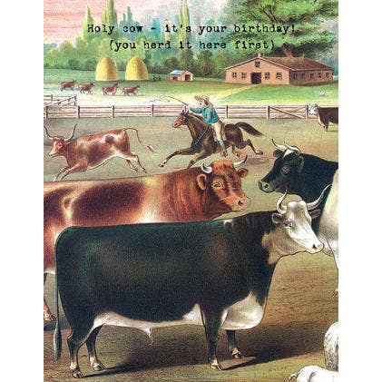 Card: Holy Cow, It's Your Birthday