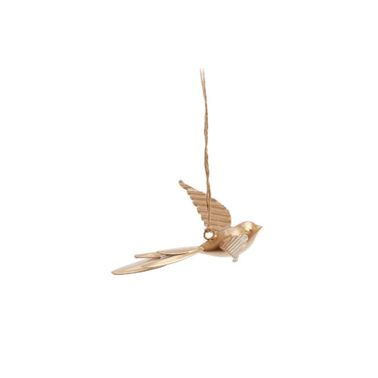 Iron Bird Ornament - Gold