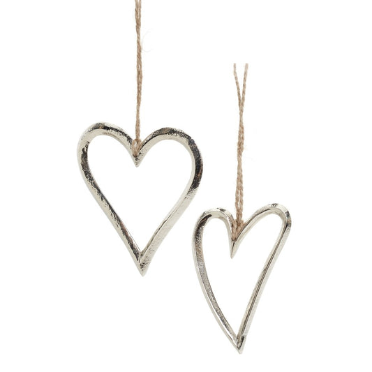 Silver Heart Ornament
