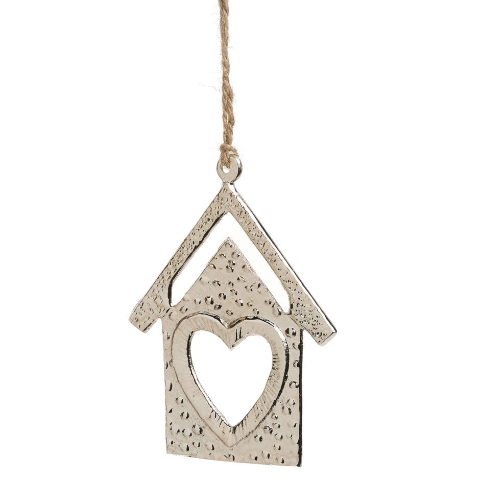 House w/ Heart Ornament
