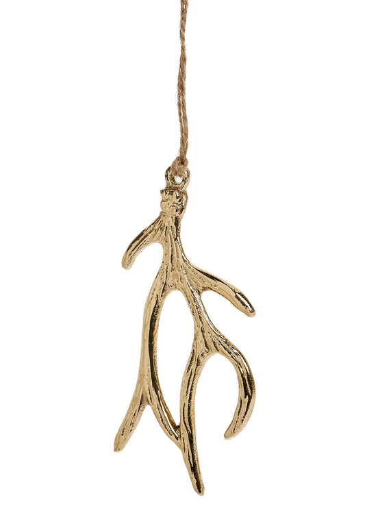 Antler Ornament - Gold
