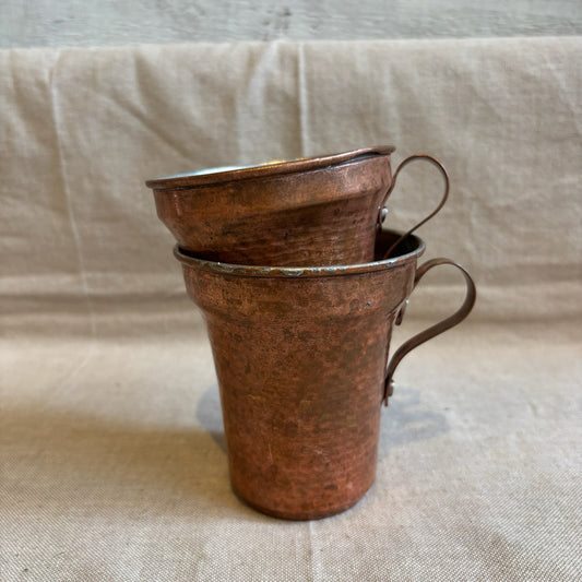 Vintage Persian Hammered Copper Cup