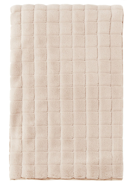 Faux Rabbit Fur Throw