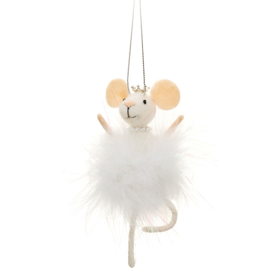 Wool Ballet Mouse Ornament