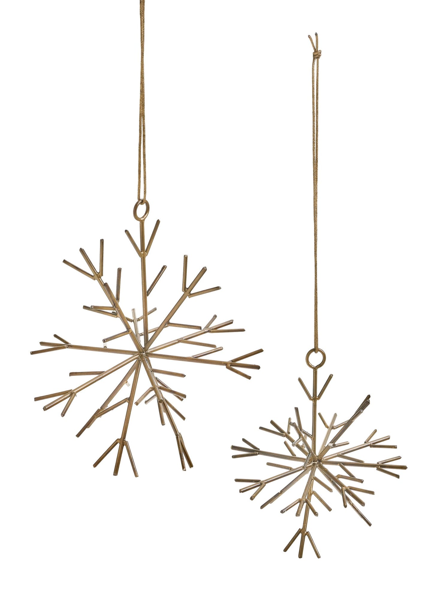 Brass Snowflake Ornament