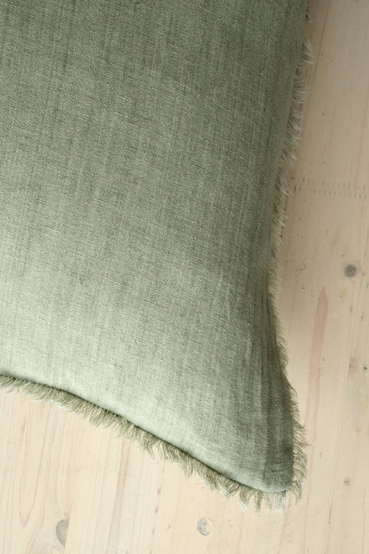 24x24 Lina Linen Pillow Laurel