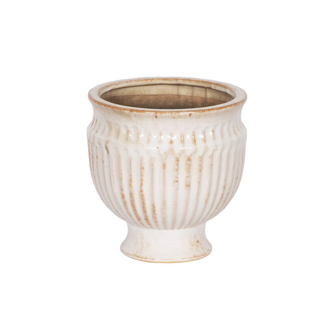 Ceramic Urn w/ Antique Finish