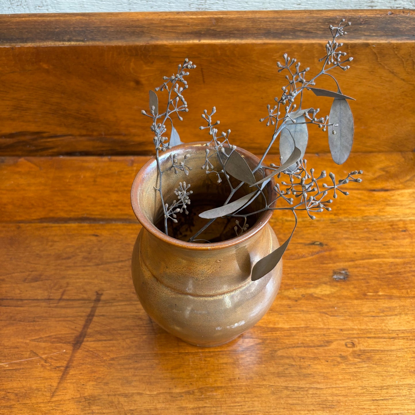 Vintage Bronze Coloured Vase - SM