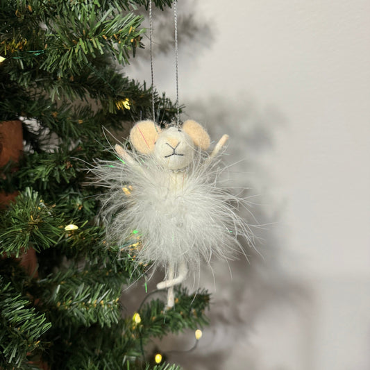 Wool Ballet Mouse Ornament
