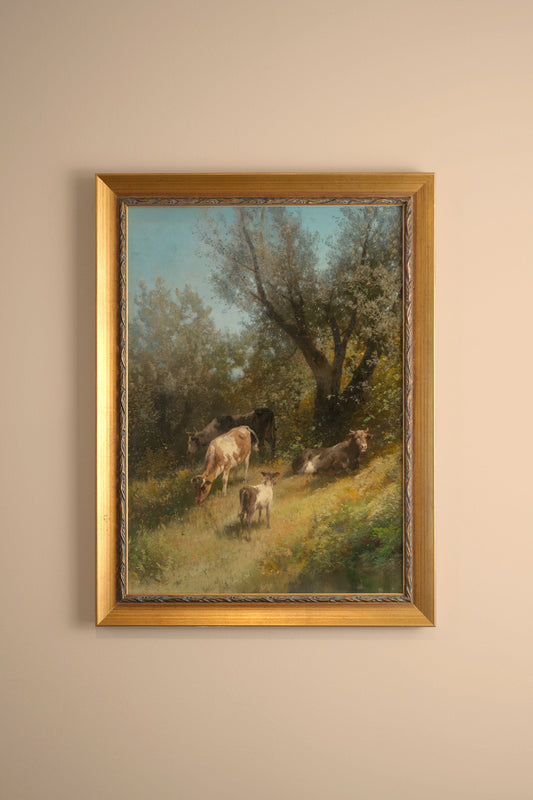 SOUFFLE DE PRAIRIE, VINTAGE GOLD FRAME