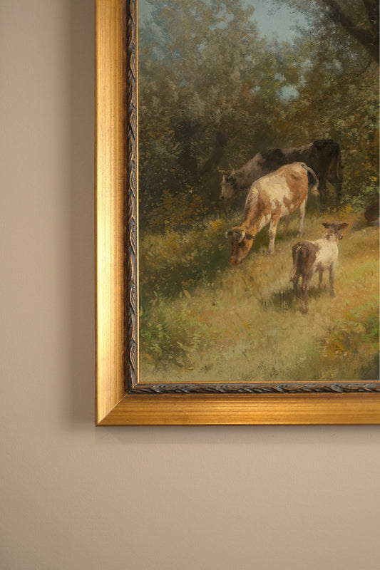 SOUFFLE DE PRAIRIE, VINTAGE GOLD FRAME