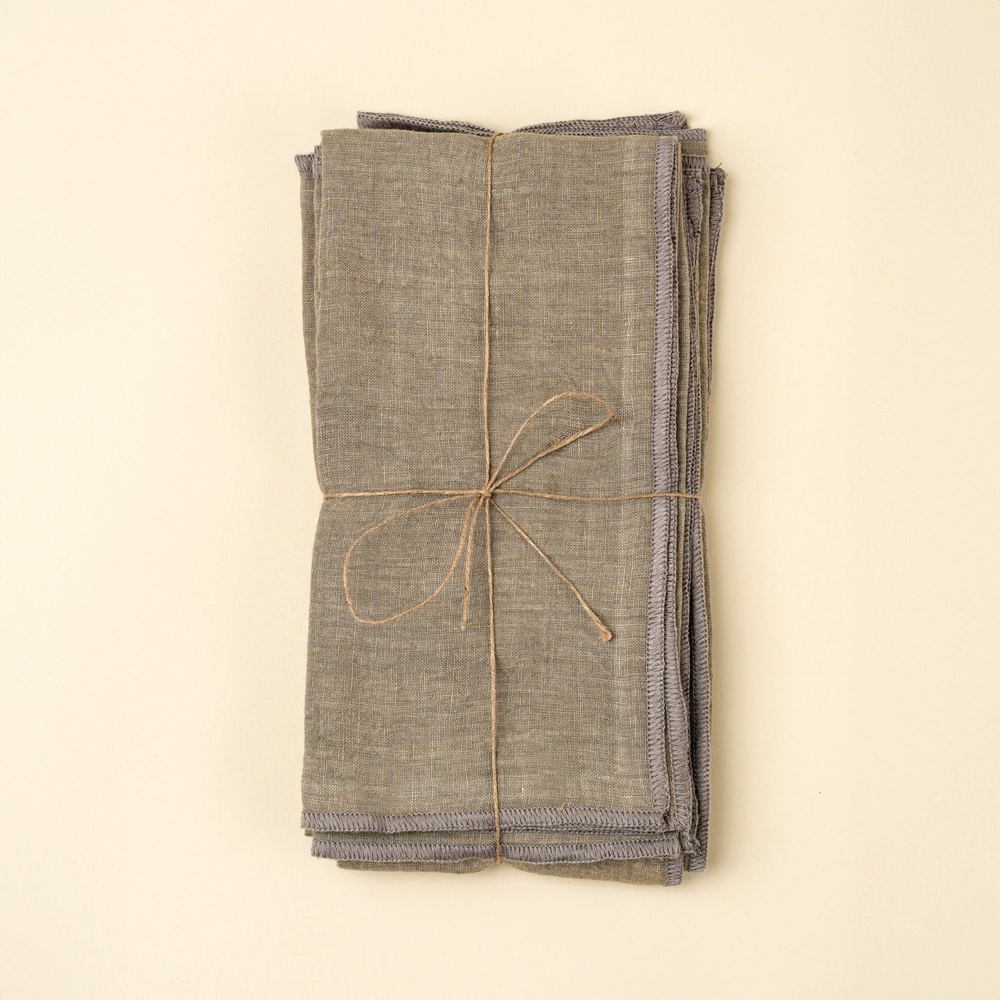 Stonewashed Linen Napkins S/4, Grey