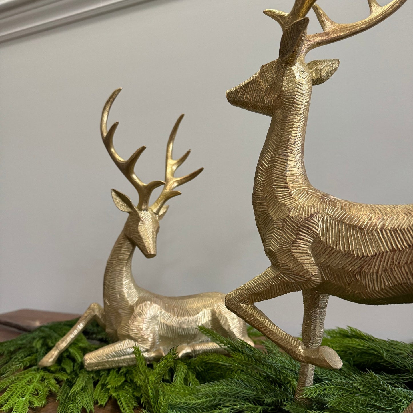 Gold Deer Statue