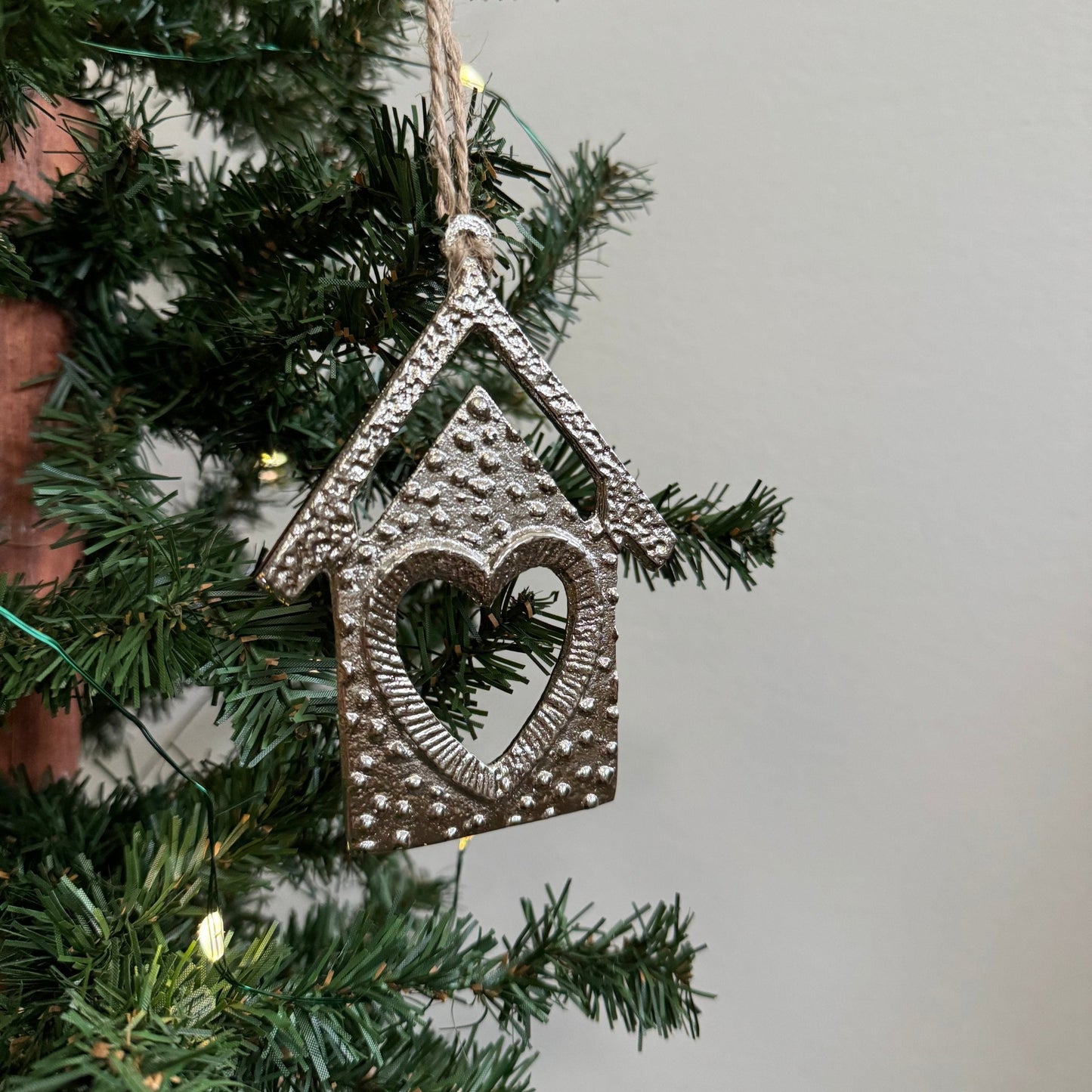 House w/ Heart Ornament