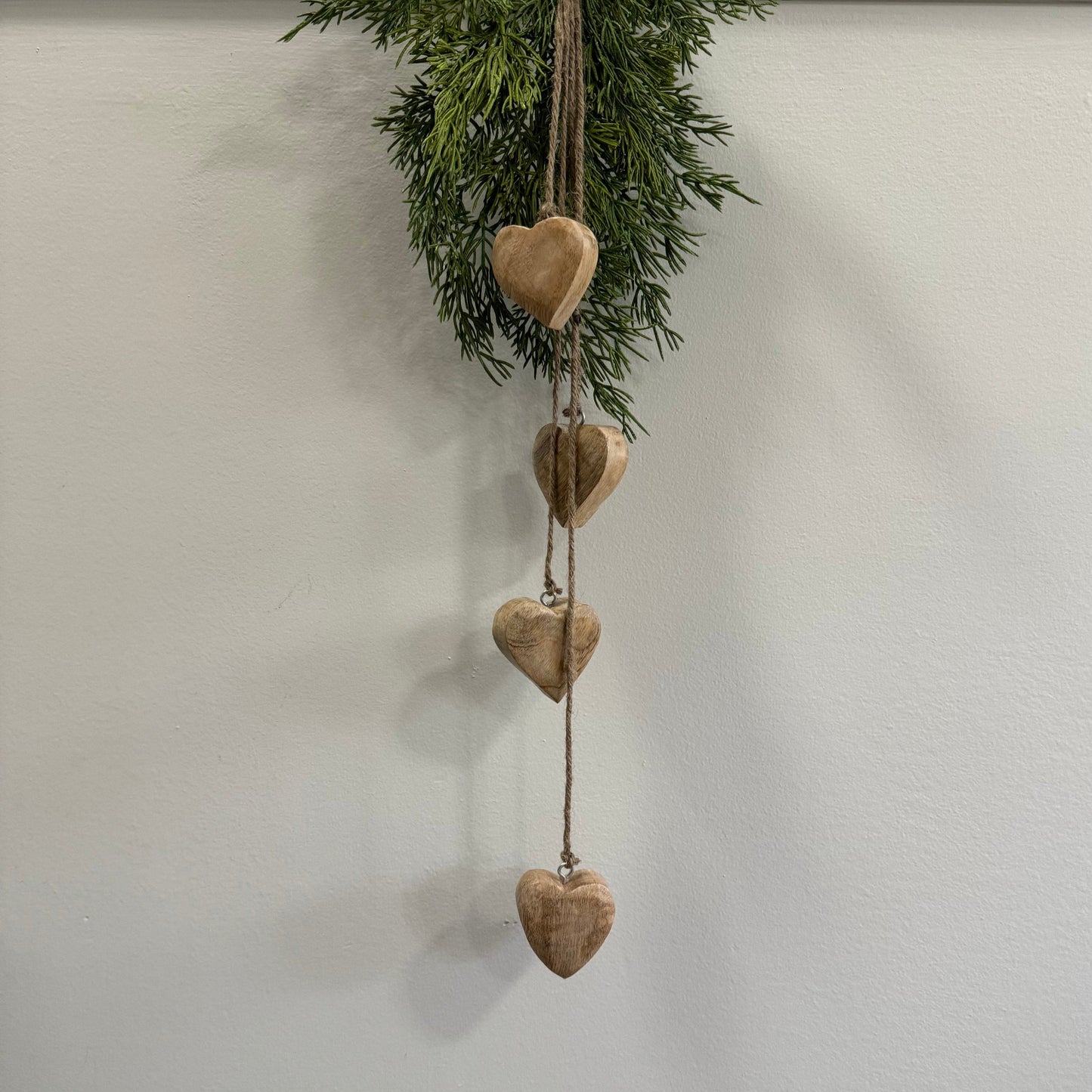 Mango Wood Heart Cluster