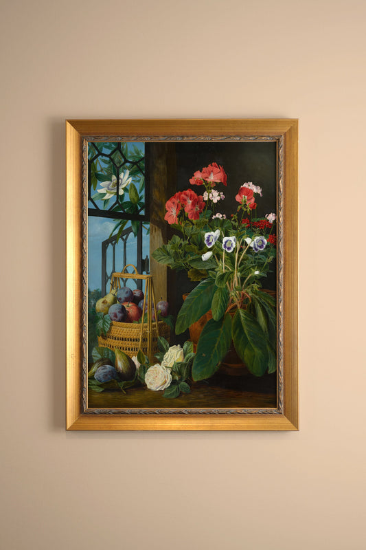 FRUITS D'ÉTÉ, VINTAGE GOLD FRAME
