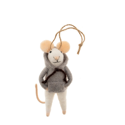 Hoodie Hayden Mouse Holiday Ornament