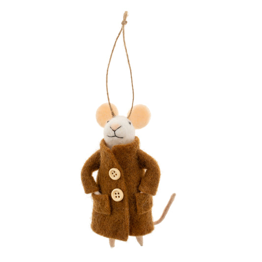 Bundled Bruce Mouse Holiday Ornament