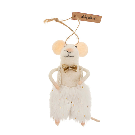 Wintry Wilfred Mouse Holiday Ornament
