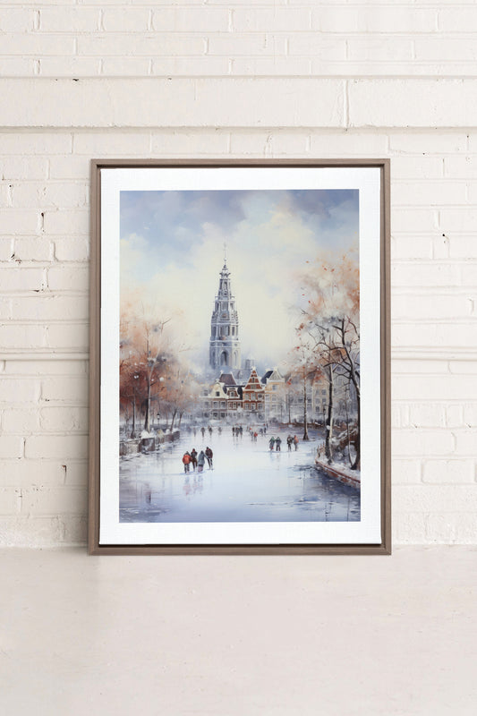 Azure Rink, Artwork on stretched canvas