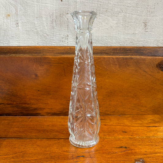 Vintage Geometric Glass Vase