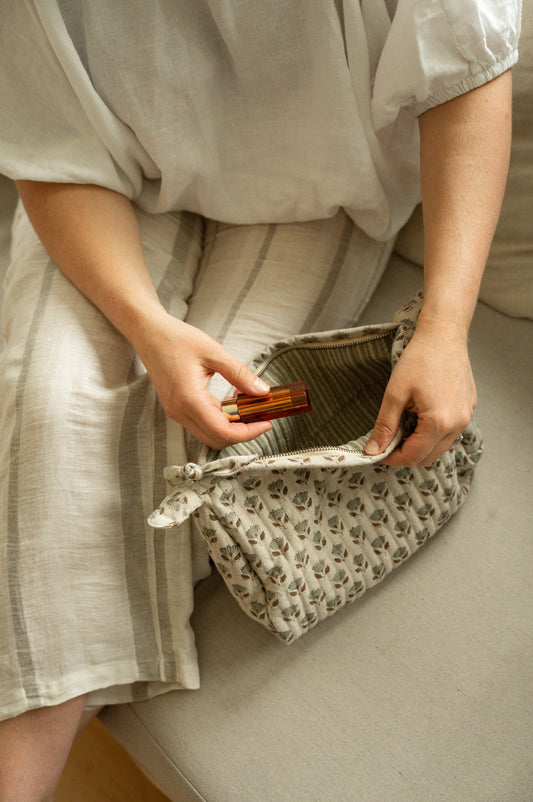 Monisha Block Print Pouch L