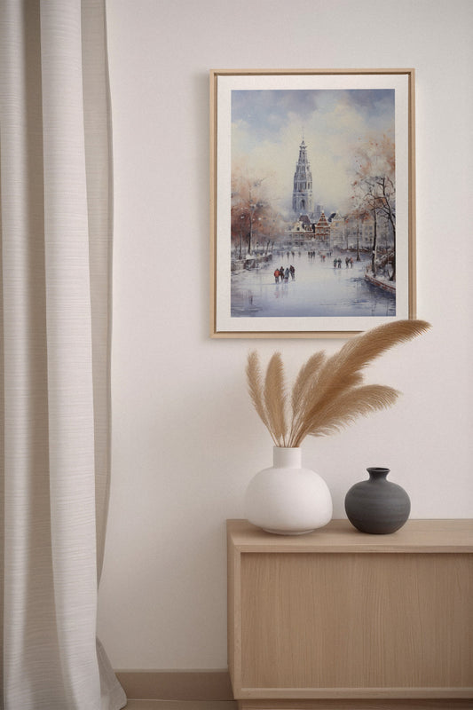 Azure Rink, Artwork on stretched canvas