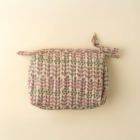 Floria Block Print Pouch S