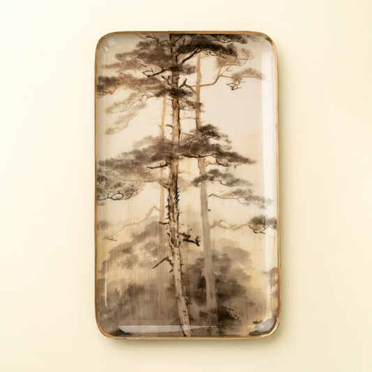 Treetops Enamelled Tray - Large
