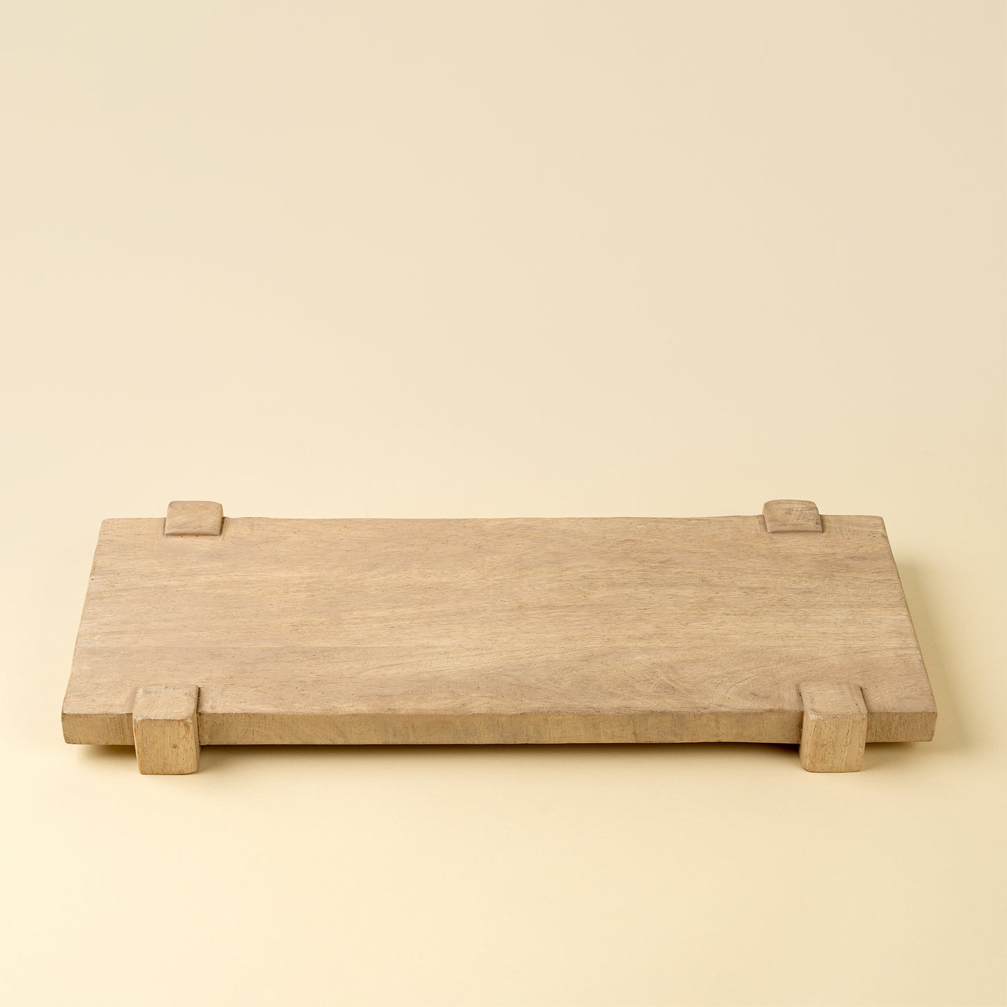 Bleached Drift Pedestal Tray